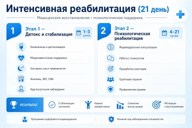 Реабилитация за 21 день в Павловском Посаде
